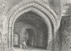 WORCESTER. Gate-way, Edgar's Tower, looking west. Fine 1836 old antique print