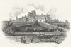 YORKS. NW Leeds new Jail c1855 old antique vintage print picture