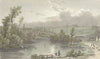 YORKS. Sheffield. Westall-Finden c1833 old antique vintage print picture