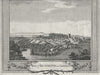 YORKS. Richmond in. Hogg 1784 old antique vintage print picture