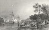 WINDERMERE. Ferry House, Regatta. lake. Westmorland  1832 old antique print