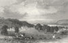 WESTMORLAND. Dallam Tower, Milnthorp. Allom 1832 old antique print picture