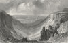 CUMBS. High Cup Gill, Appleby. Westmorland Allom 1832 old antique print