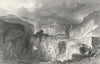 WESTMORLAND. Long Sleddale slate quarry. Allom 1832 old antique print picture