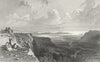 CUMBS. Scout scar, Kendal, Westmorland. Allom 1832 old antique print picture