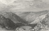 CUMBS. Water Tarn, Nanbield, Mardale 1832 old antique vintage print picture
