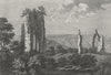 WESTMORLAND. Shap Monastery. Grose. scan 1783 old antique print picture