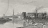 WORCS. Worcester. Westall 1830 old antique vintage print picture