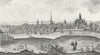 WORCS. Worcester 1760 old antique vintage print picture