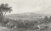 WORCS. Worcester, NE. Bartlett Britton Friar ST 1836 old antique print picture