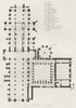 WORCS. Plan Worcester Cathedral 1836 old antique vintage print picture