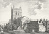 WORCS. Gt Malvern Priory, Worcestershire. Grose 1795 old antique print picture
