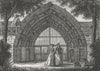 WORCS. Evesham Abbey. Grose. scan 1783 old antique vintage print picture