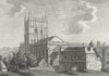WORCS. Gt Malvern Abbey, Worcestershire. Grose. scan 1783 old antique print