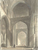 WILTS. Salisbury Cathedral, North Transept 1836 old antique print picture