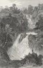 WESTMORLAND. Colwith Force. Allom. Waterfall 1832 old antique print picture