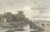 WESTMORLAND. Brough Castle. Westall-Finden c1833 old antique print picture