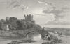 WESTMORLAND. Brough Castle. Westall. Kendal -Finden 1830 old antique print