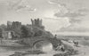 WESTMORLAND. Brough Castle. Westall. Kendal -Finden 1830 old antique print