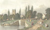 WILTS. Calne, canal. Westall 1830 old antique vintage print picture