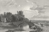 WESTMORLAND. Brough Castle. Westall. Kendal -Finden 1830 old antique print