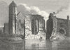 WORCS. Dudley Priory, Staffordshire 1812 old antique vintage print picture
