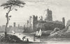 WALES. Pembroke Castle, Pembrokeshire. DUGDALE c1840 old antique print picture