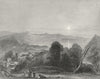 WALES. Bangor Cathedral Beaumaris 1836 old antique vintage print picture