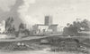 WALES. St David's Cathedral, Pembrokeshire. DUGDALE c1840 old antique print