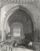 WALES. St Asaph's Cathedral choir. Asaph 1836 old antique print picture