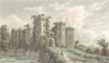 WALES. Raglan Castle. Westall c1833 old antique vintage print picture