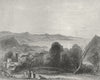 WALES. Bangor Cathedral Beaumaris 1860 old antique vintage print picture
