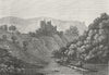 WALES. Gilgarron Castle Pembrokeshire. Grose. 18C 1795 old antique print