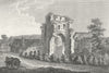 WALES. Hubberstone Priory, Pembrokeshire. Grose. 18C 1795 old antique print