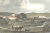WALES. Cowbridge, Glamorganshire. DUGDALE 1835 old antique print picture