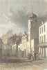 WALES. High Street, Pembroke. DUGDALE 1835 old antique vintage print picture