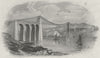WALES. Menai bridge. Harwood 1841 old antique vintage print picture