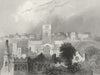 ST DAVID'S. Cathedral ancient Bishop's Palace 1836 old antique print picture