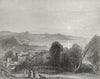 WALES. Bangor Cathedral Beaumaris 1850 old antique vintage print picture