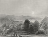 WALES. Bangor Cathedral Beaumaris 1836 old antique vintage print picture