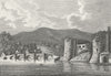 WALES. Cardigan Castle. Grose. 18C 1795 old antique vintage print picture
