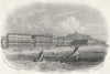 SUSSEX. Carlisle Parade, Hastings c1855 old antique vintage print picture