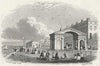 SUSSEX. St Leonards, Sea(east Pooundary) c1855 old antique print picture