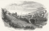 SUSSEX. Hastings path Minnis Rock c1855 old antique vintage print picture