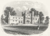 SUSSEX. Battle Abbey c1855 old antique vintage print picture