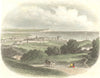 SUSSEX. Eastbourne c1855 old antique vintage print picture
