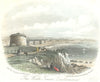 SUSSEX. Wish Tower, Eastbourne c1855 old antique vintage print picture