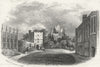 SUSSEX. Arundel Castle(Keep & Quad) c1855 old antique vintage print picture