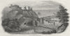 SUSSEX. Hastings Castle c1855 old antique vintage print picture