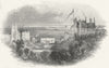 SUSSEX. Entry to St Leonards c1855 old antique vintage print picture